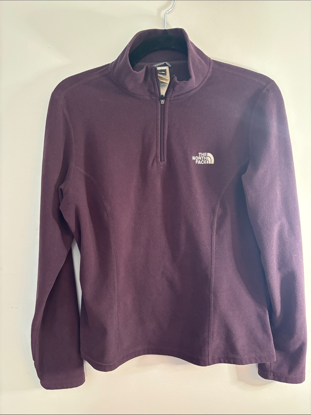 The North Face purple long sleeve fleece